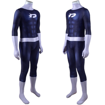 danny phantom blue jumpsuits cosplay costume kids adult halloween bodysuit