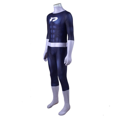 danny phantom blue jumpsuits cosplay costume kids adult halloween bodysuit