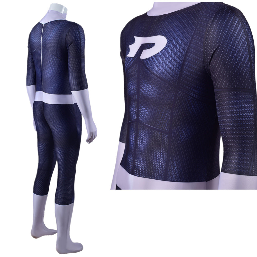 danny phantom blue jumpsuits cosplay costume kids adult halloween bodysuit