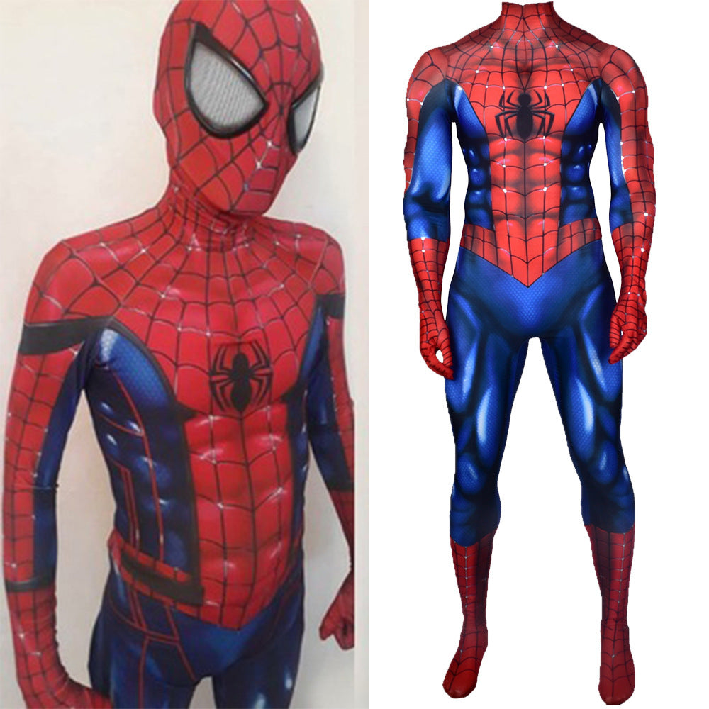 comics spider man cosplay costume jumpsuit halloween bodysuit for kids adult