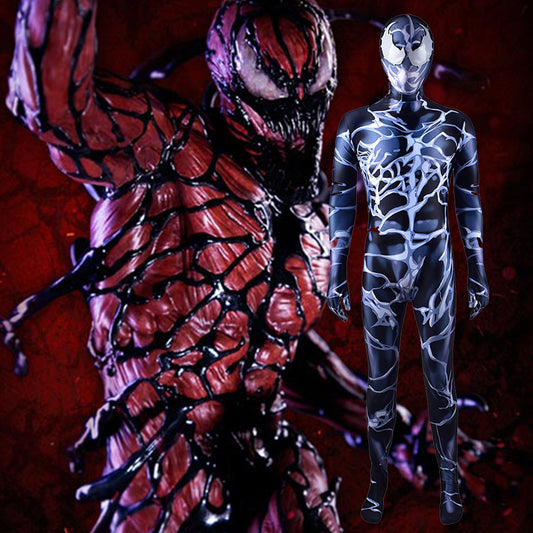 Venom 2 Black Carnage Cosplay Costume Jumpsuit Halloween Bodysuit For Kids Adult