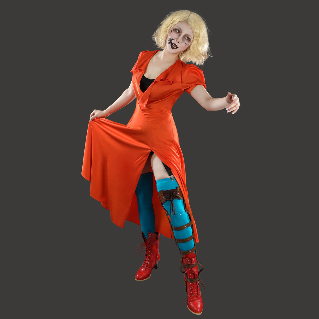 The Bride! The Bride of Frankenstein Halloween Dress Cosplay Costumes