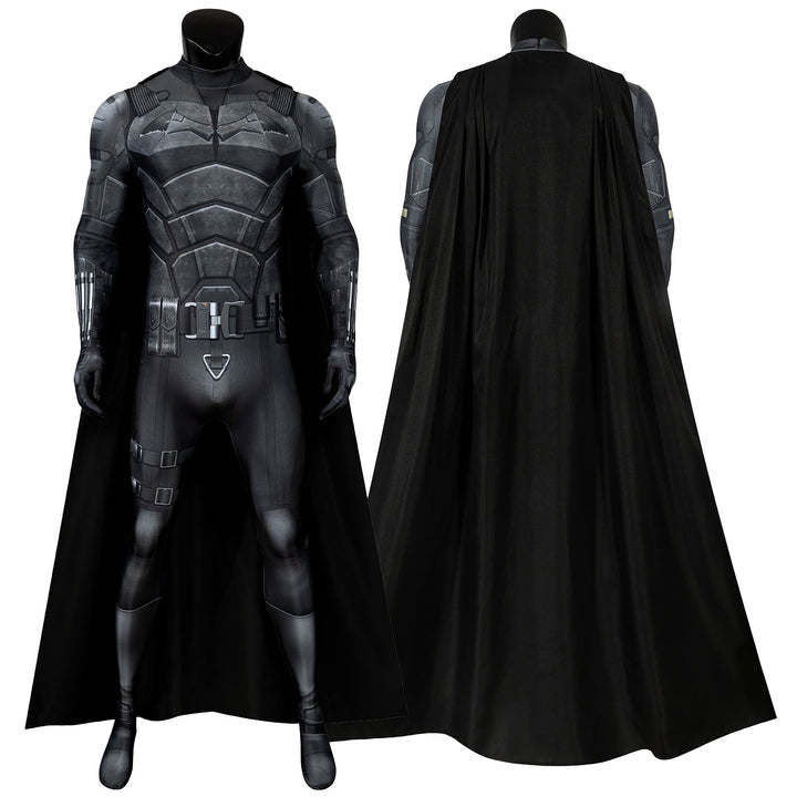 The Batman 2021 Bruce Wayne Robert Pattinson Male Jumpsuit Cosplay Costumes