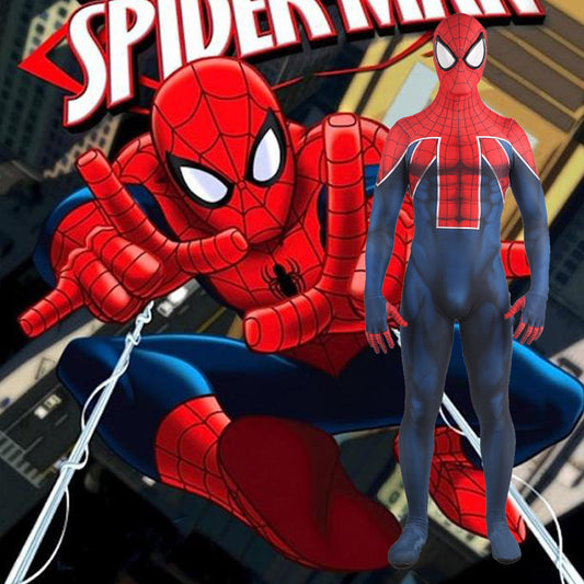ultimate spider man animated series jumpsuit halloween bodysuit for kids adult