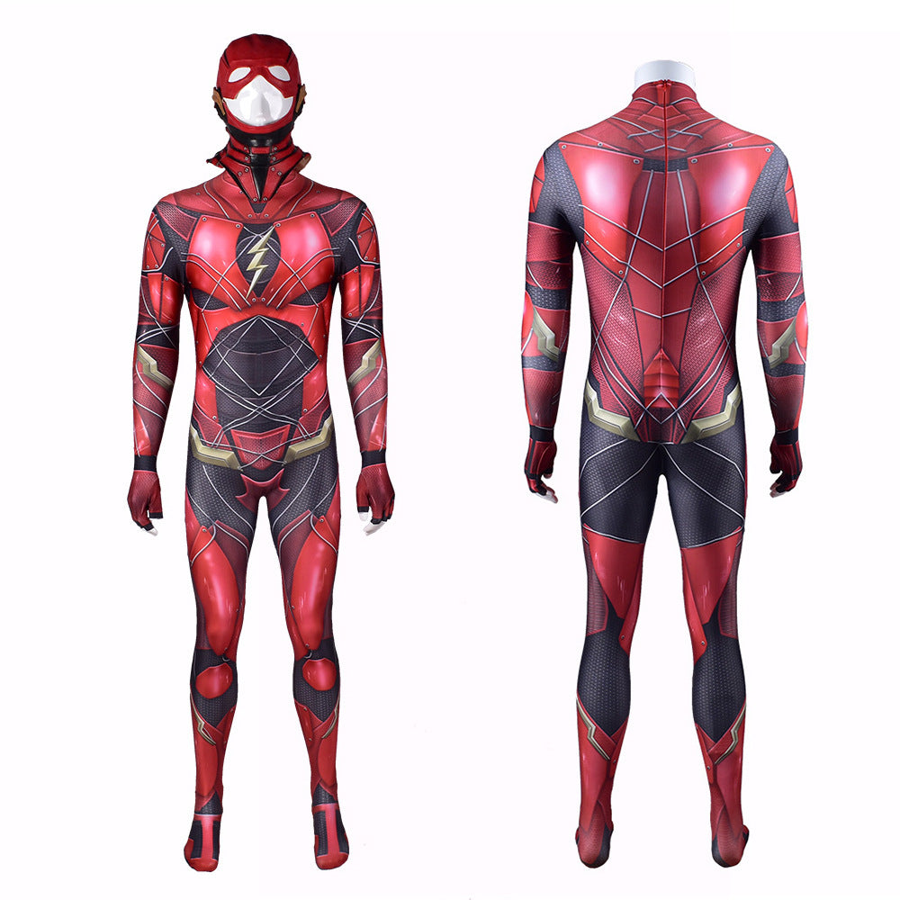 The Flash Season 5 Barry Allen Costume Cosplay Suit Bodysuit Kids Handmade