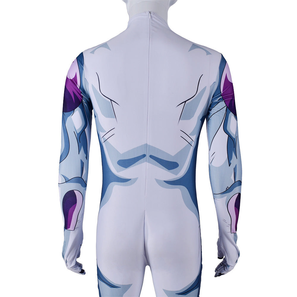 anime dragon ball z resurrection frieza jumpsuit halloween bodysuit for kids adult