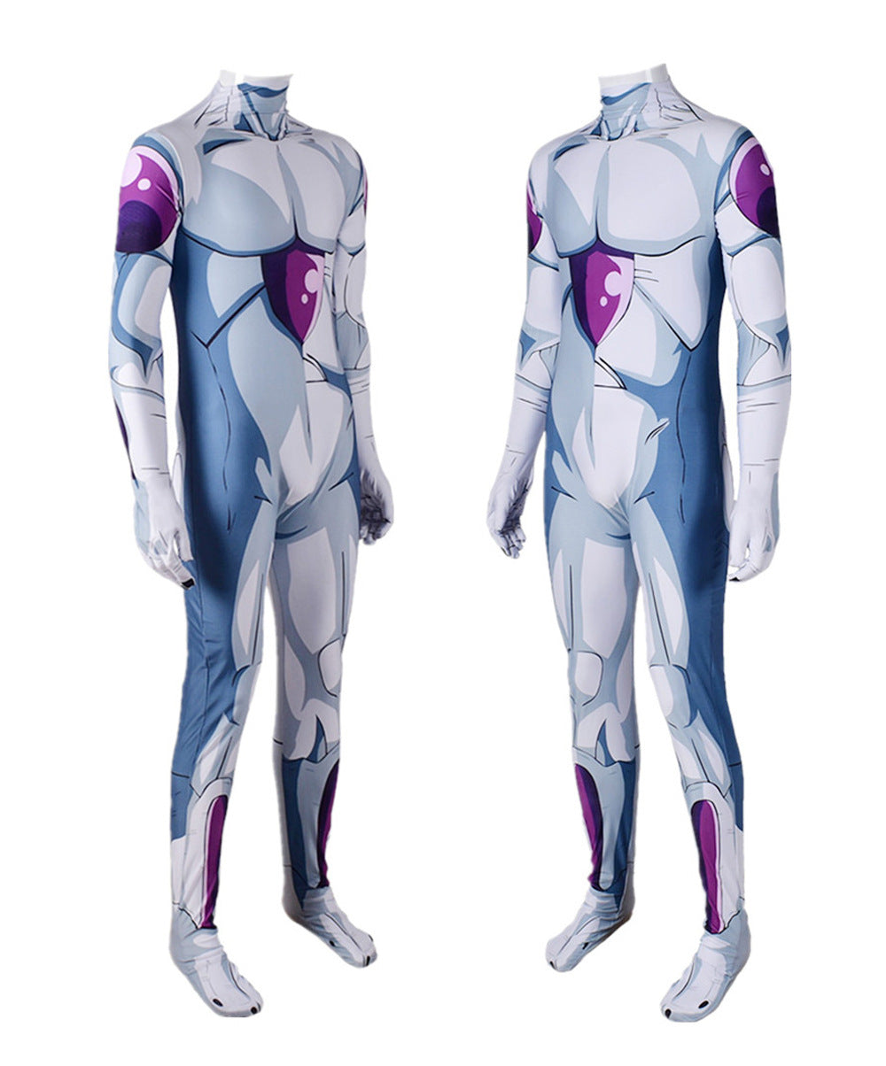 anime dragon ball z resurrection frieza jumpsuit halloween bodysuit for kids adult