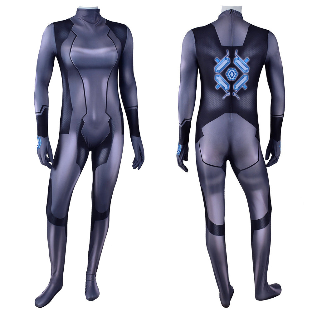 Cosplay Life Zero Suit Samus Cosplay Costume, Lycra Fabric Bodysuit  Zentaisuit