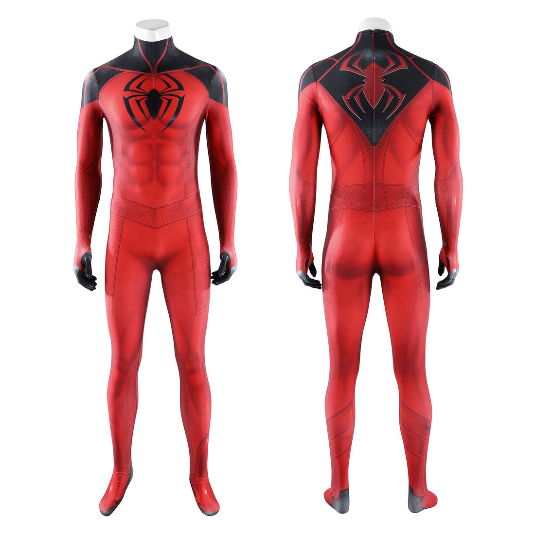 Spider-Man Scarlet Spider Cosplay Costumes Halloween Red Jumpsuit for Themed Party Outfit