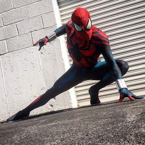 ben reilly spider man cosplay costume jumpsuit halloween bodysuit for kids adult