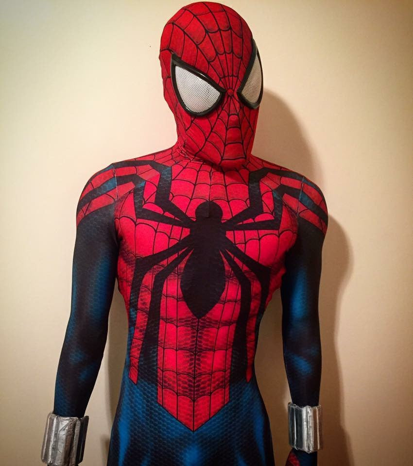 ben reilly spider man cosplay costume jumpsuit halloween bodysuit for kids adult