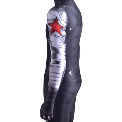 captain america 2 winter soldier bucky barnes jumpsuits costume kids adult bodysuit