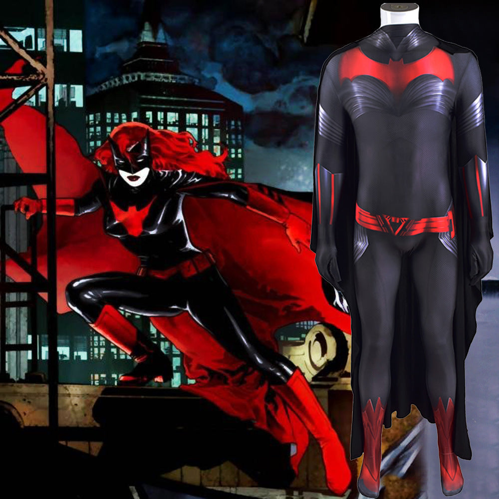 batwoman kate kane batman jumpsuits cosplay costume kids adult halloween bodysuit