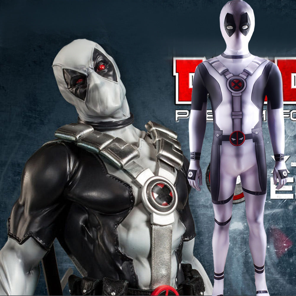x force deadpool cosplay costume jumpsuit halloween bodysuit for kids adult