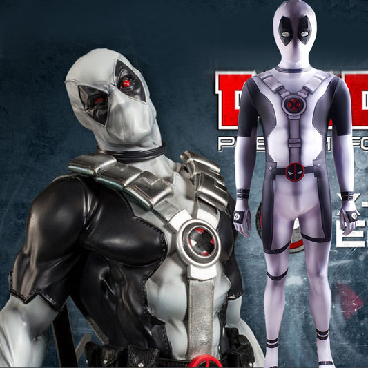 X-force Deadpool Cosplay Costume Jumpsuit Halloween Bodysuit For Kids Adult