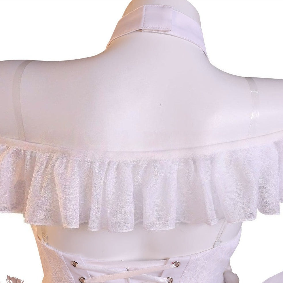 Azur Lane Janus White Rabbit's Promise Wedding Dress Cosplay Costumes