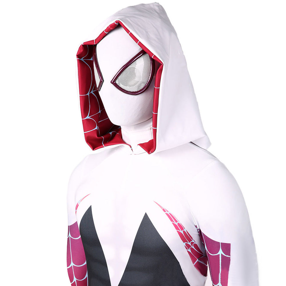 Gwen Spider-Man Jumpsuits Cosplay Costume Kids Adult Halloween Bodysuit