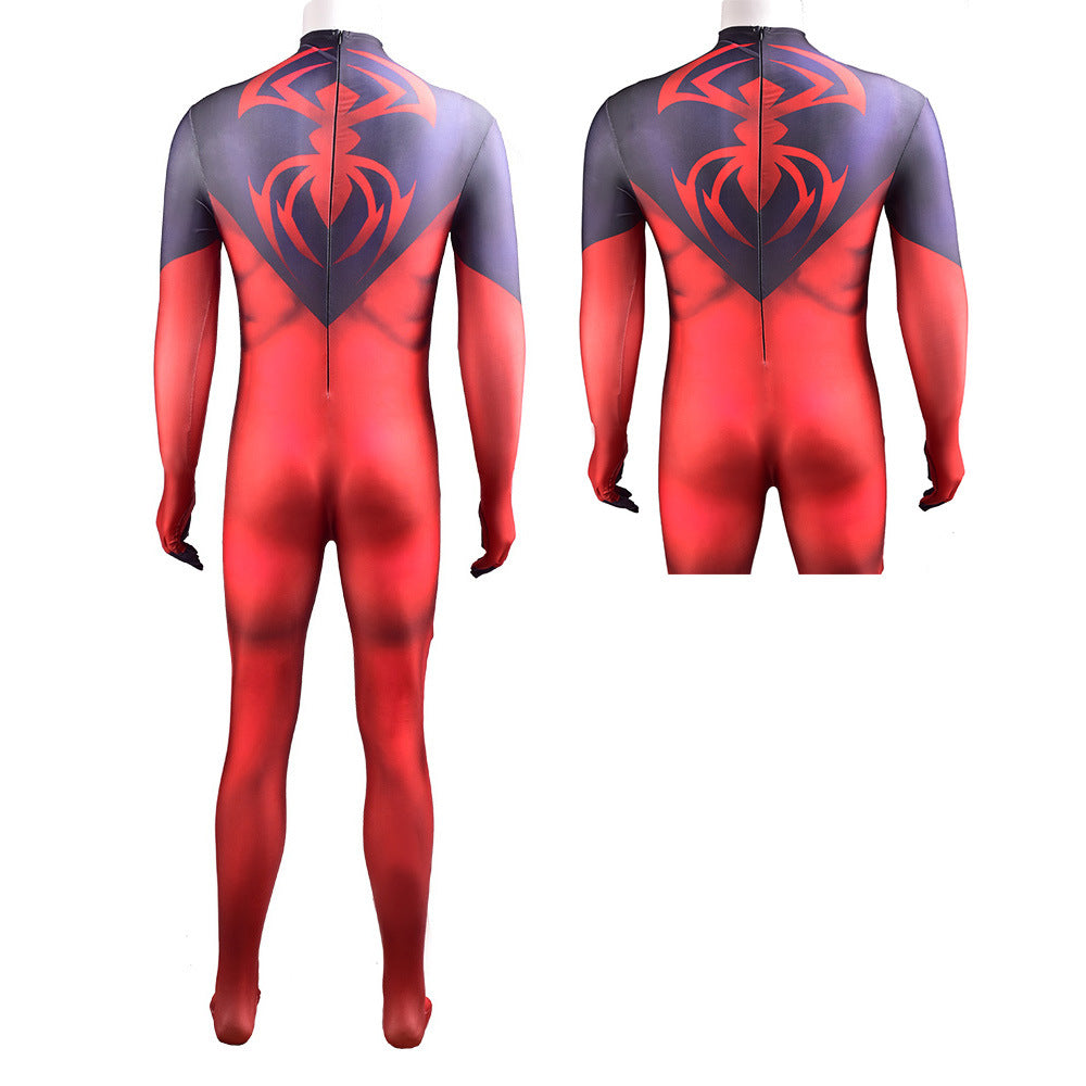 Kaine Parker Scarlet Spider-Man Jumpsuits Cosplay Costume Kids Adult Halloween Bodysuit