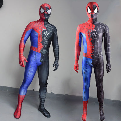 Sam Raimi Spider-Man Red and Black Jumpsuits Costume Kids Adult Halloween Bodysuit