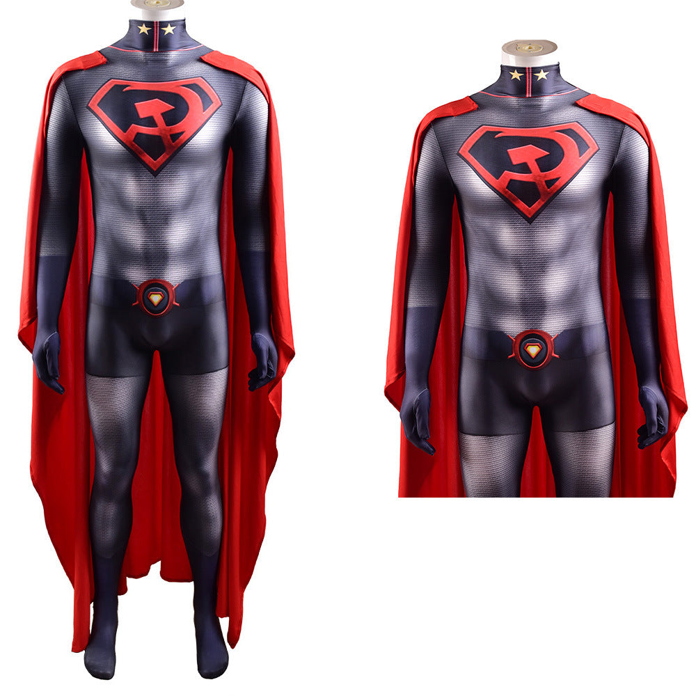 Man of Steel -Chris Kent Cosplay Costume Jumpsuit Outfits Halloween Ca