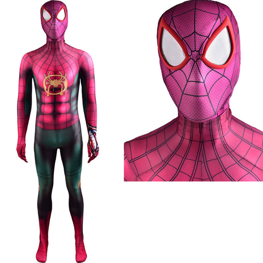 joker and spider man miles morales jumpsuit halloween bodysuit for kids adult