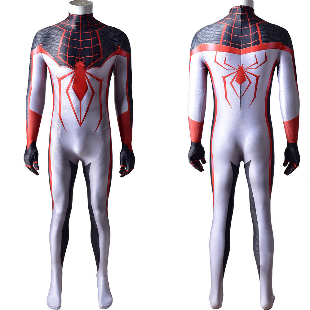 PS5 Miles Tracksuit Spider-man Jumpsuits Cosplay Costume Kids Adult Halloween Bodysuit