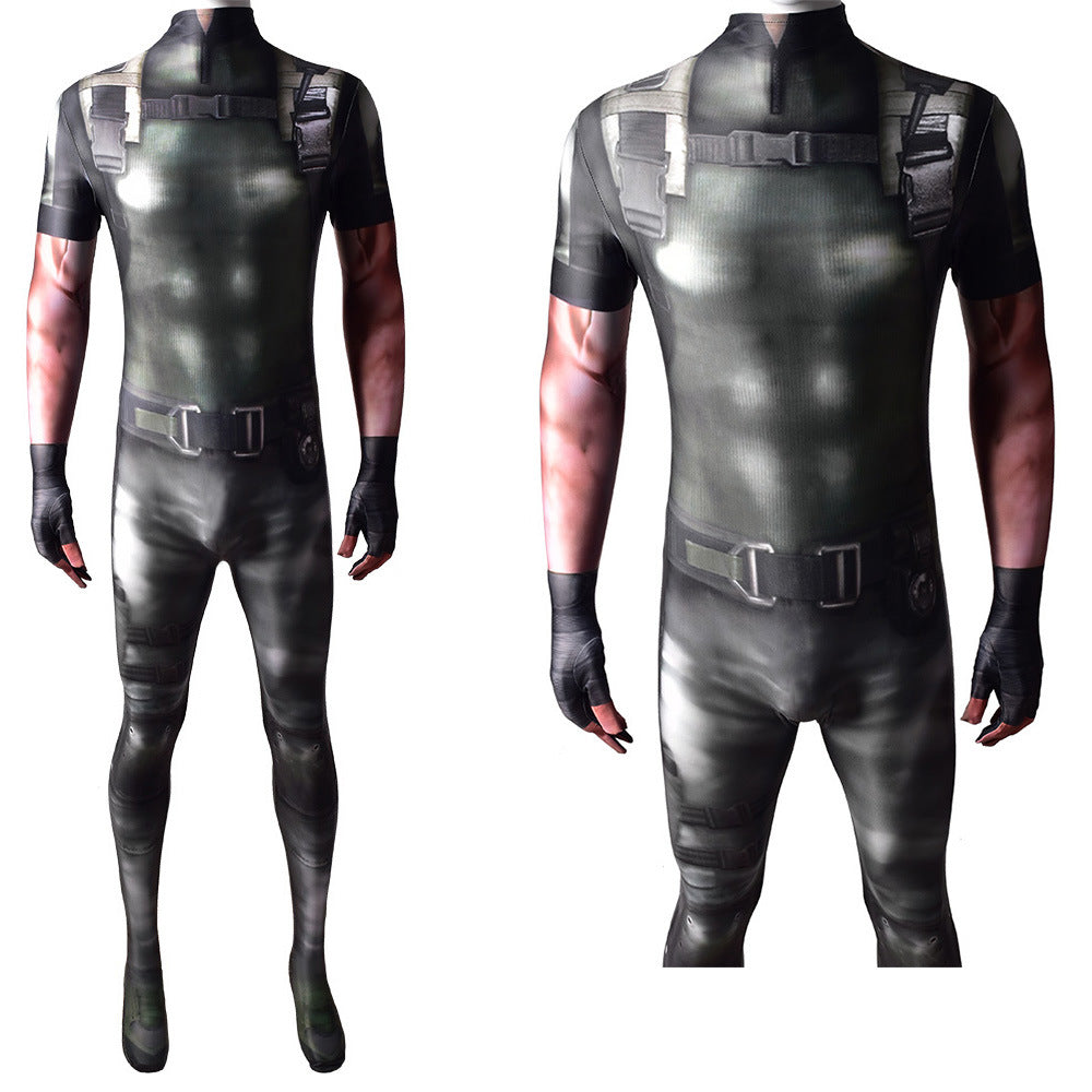 Resident Evil RE5 Chris Redfield Jumpsuits Cosplay Costume Kids Adult –  coscrew