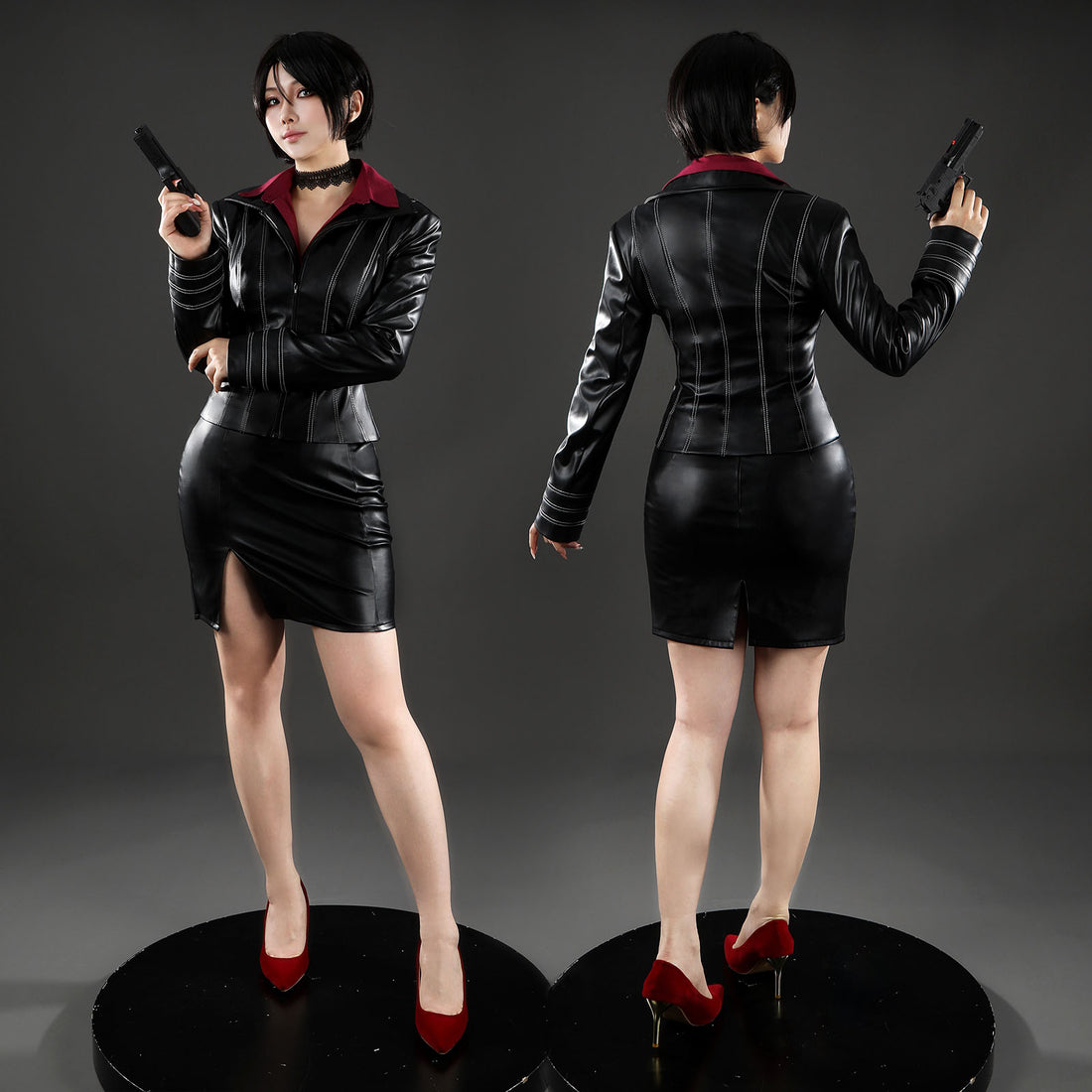 Resident Evil: Damnation Ada Wong Fullset Leather Cosplay Costumes