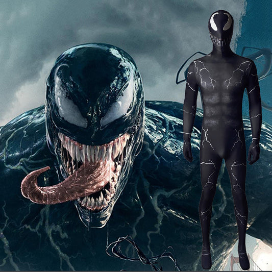 Symbiont Venom Jumpsuits Cosplay Costume Kids Adult Halloween Bodysuit