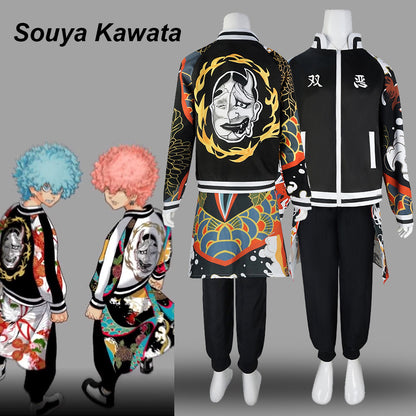 Tokyo Revengers Angry Souya Kawata Smiley Nahoya Kawata Baseball Uniform Cosplay Costume