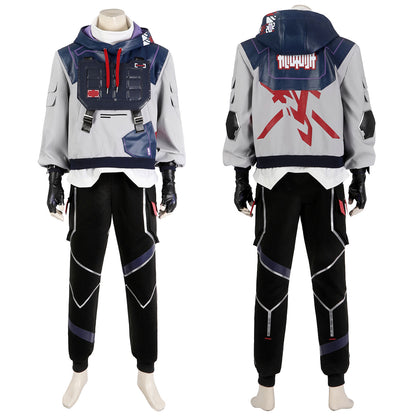 Valorant ISO Outfit Male Fullset Cosplay Costumes