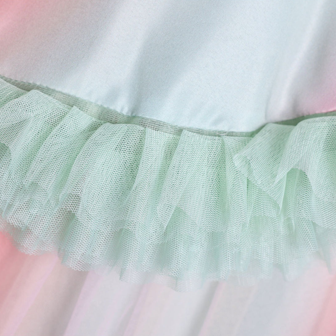 Wicked: For Good Witch Glinda Pink Green Dress Cosplay Costumes