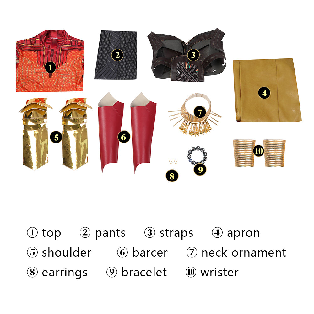 Avengers 5 Doomsday Black Panther Dora Milaje Okoye Top Cosplay Costumes