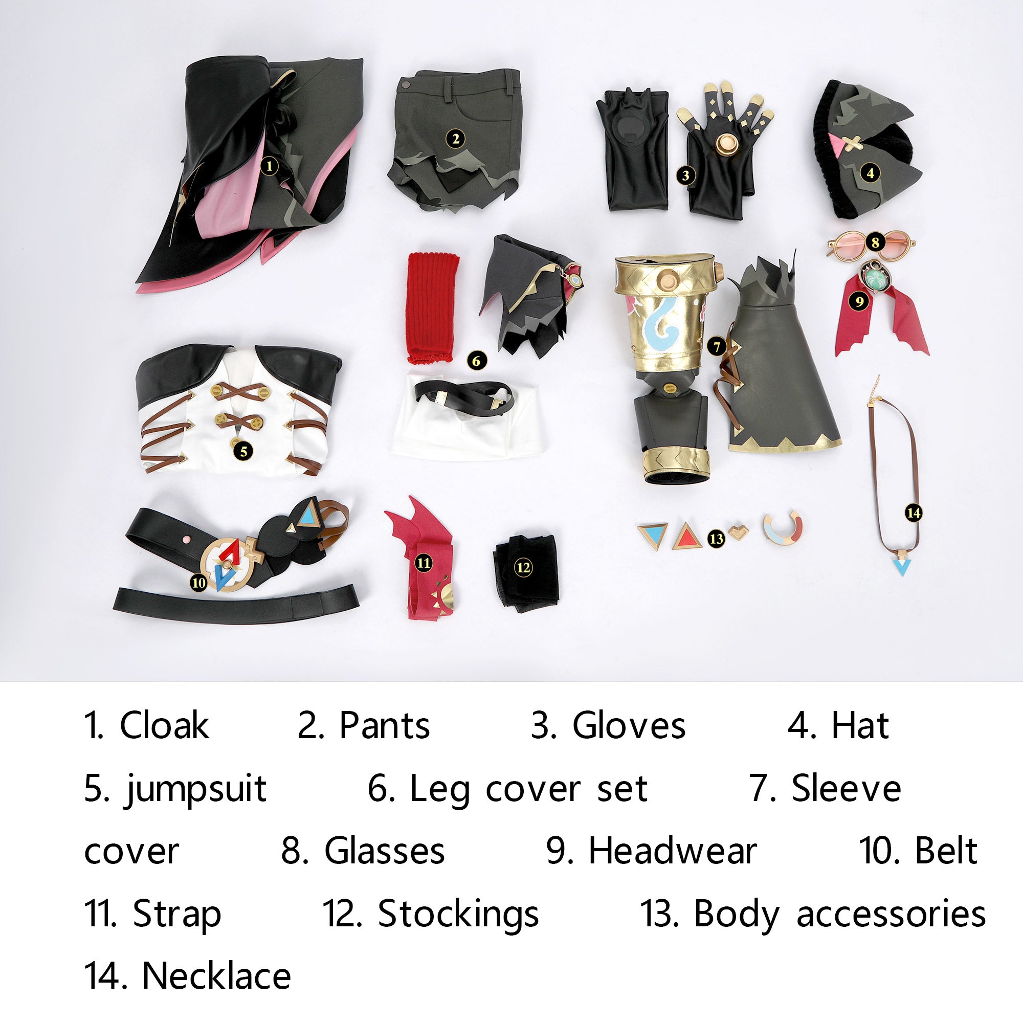 Game Genshin Impact Jahoda Full Set Top Cosplay Costumes