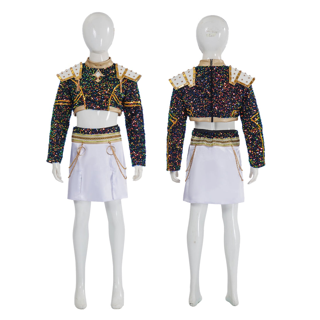 KPop Demon Hunters Rumi Zoey Mira Glitter Black Adult Kids Cosplay Costumes