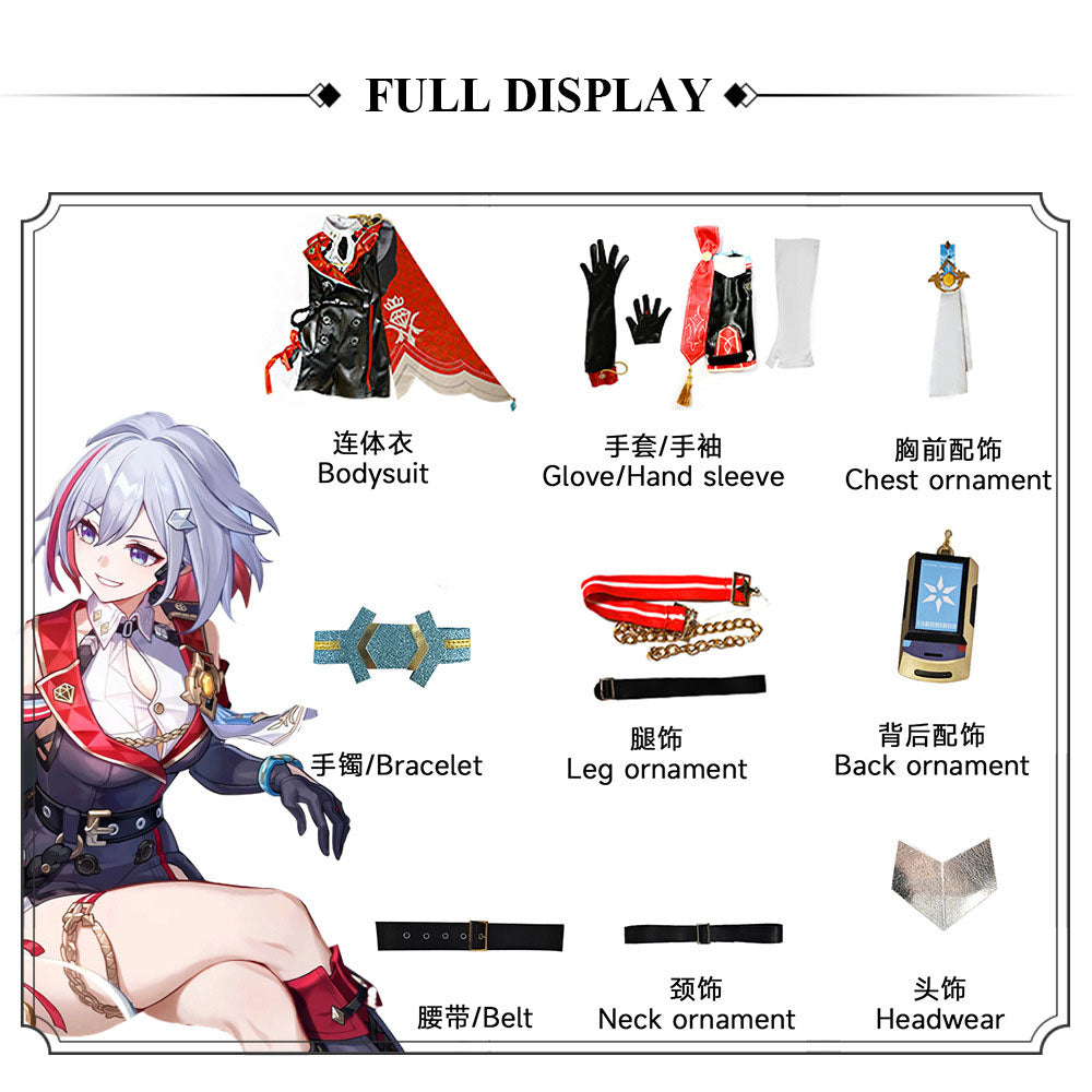 Honkai: Star Rail Topaz Female Full Set Cosplay Costume