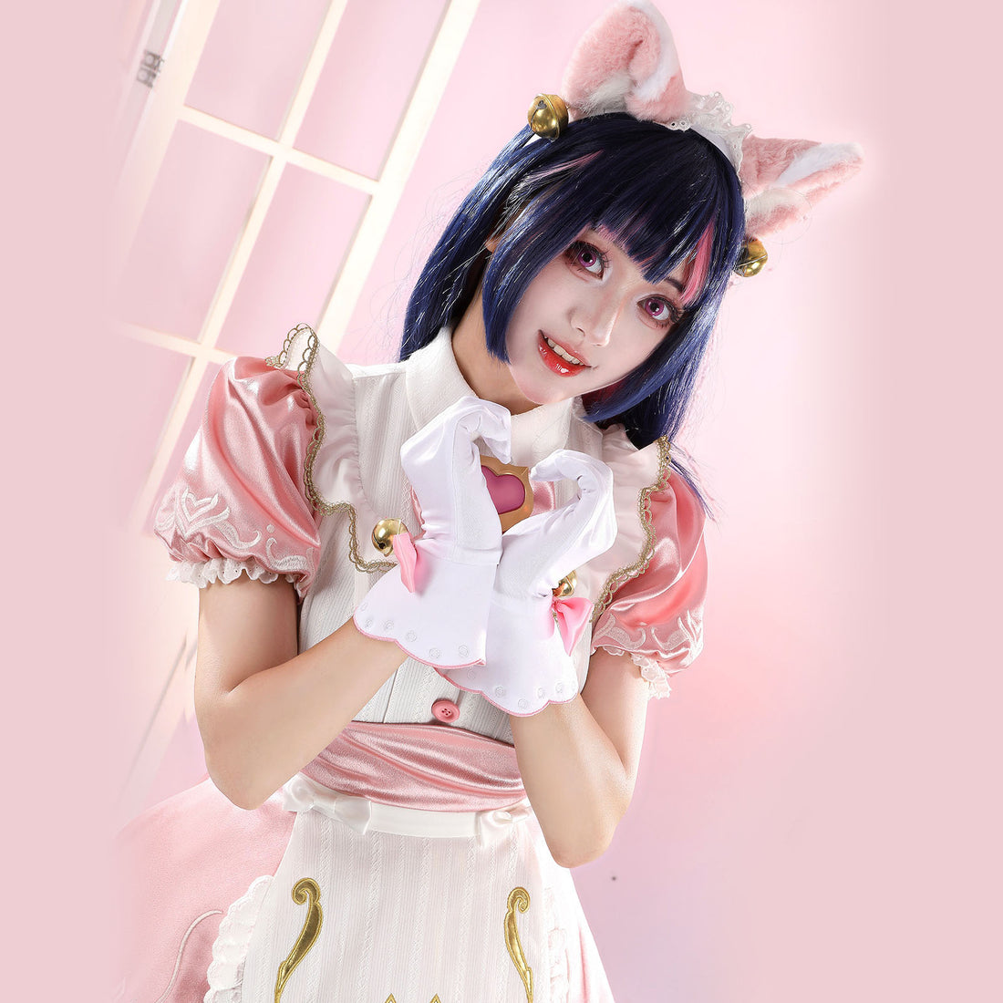 Overwatch Kiriko Kamori Cat Maid Cosplay Costumes Women's Lolita Dress Themed Carnival Outfits