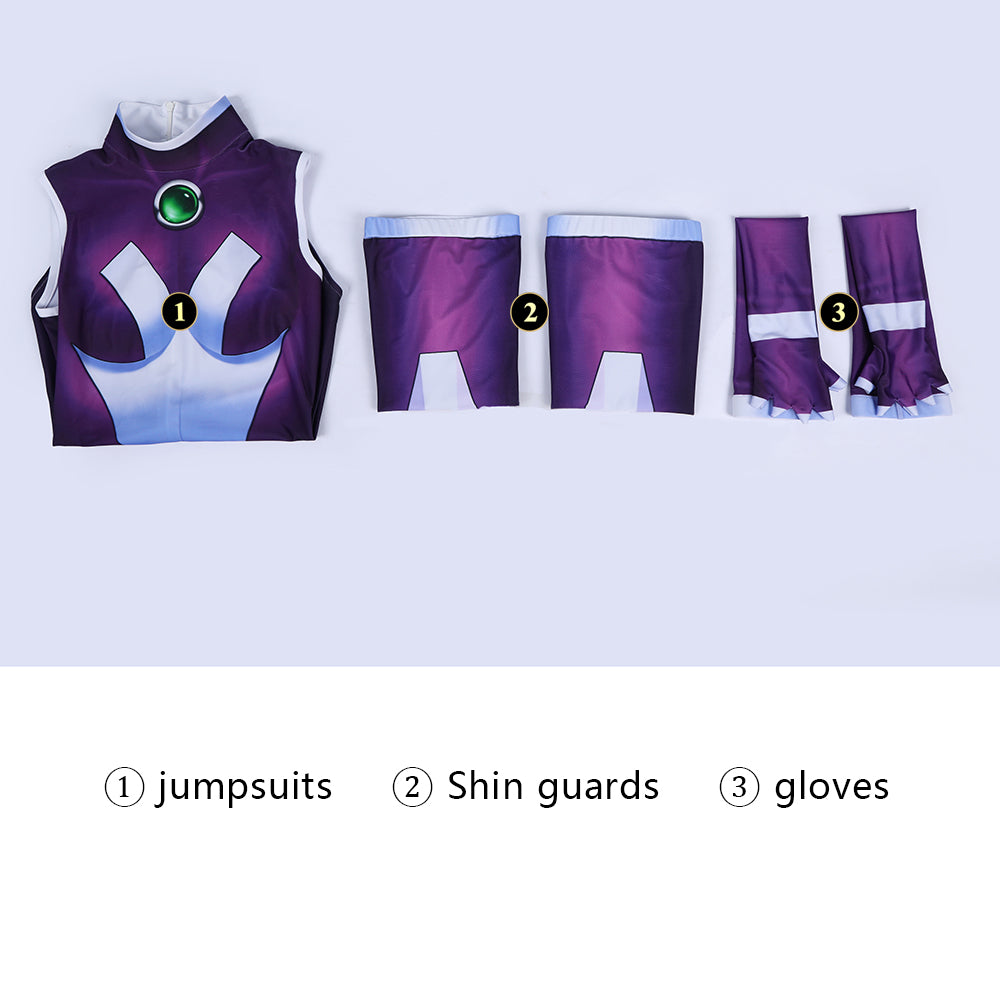 Teen Titans Starfire Super Sons Cosplay Costumes Female Jumpsuit for Halloween Carnival Party