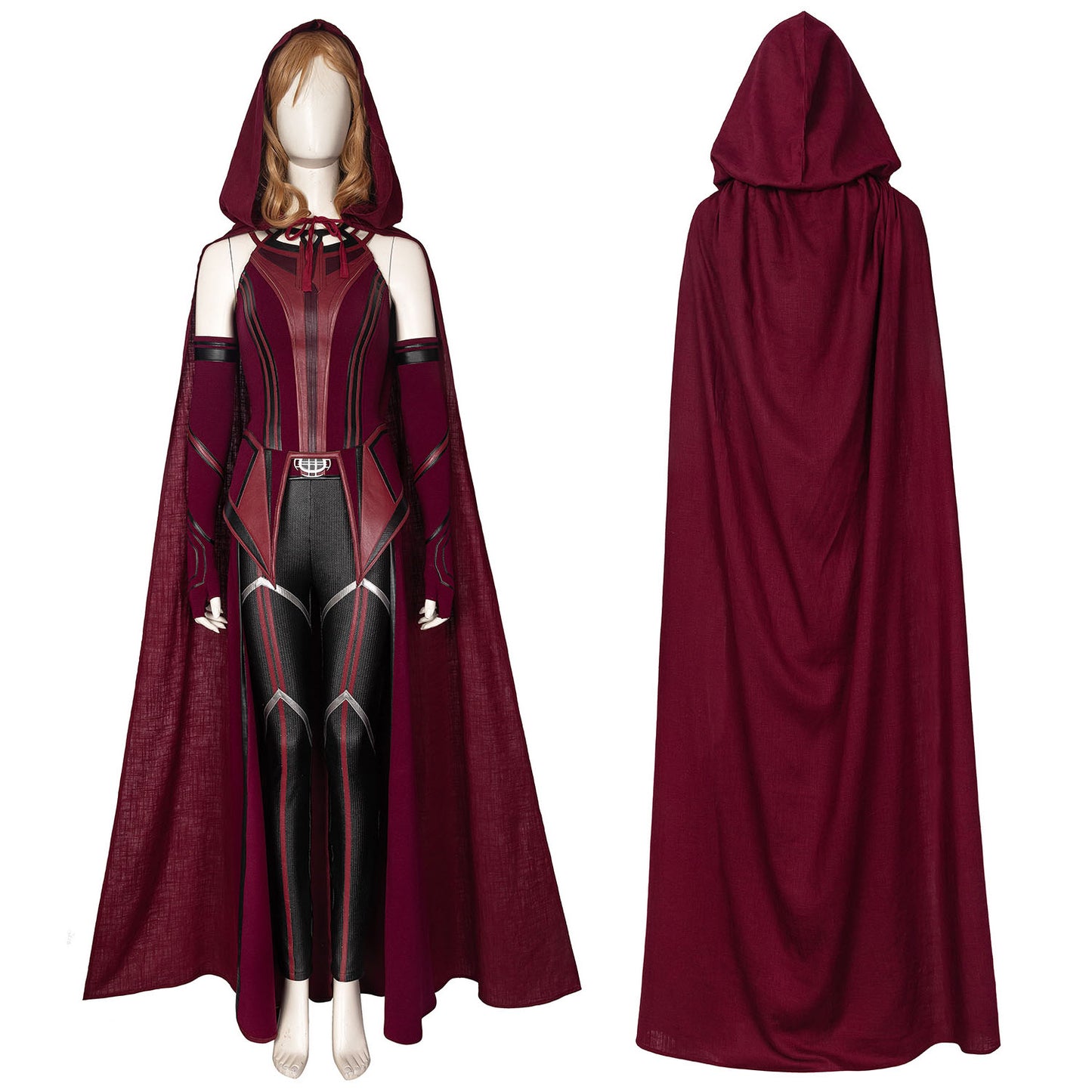 Wanda Vision Scarlet Witch Wanda Female Fullset Cosplay Costumes