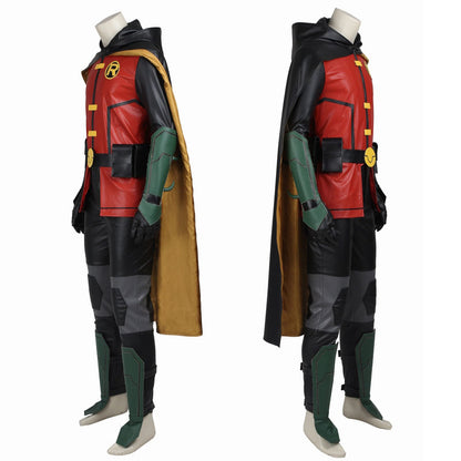 Batman Justice League VS Teen Titans Robin Male Cosplay Costumes