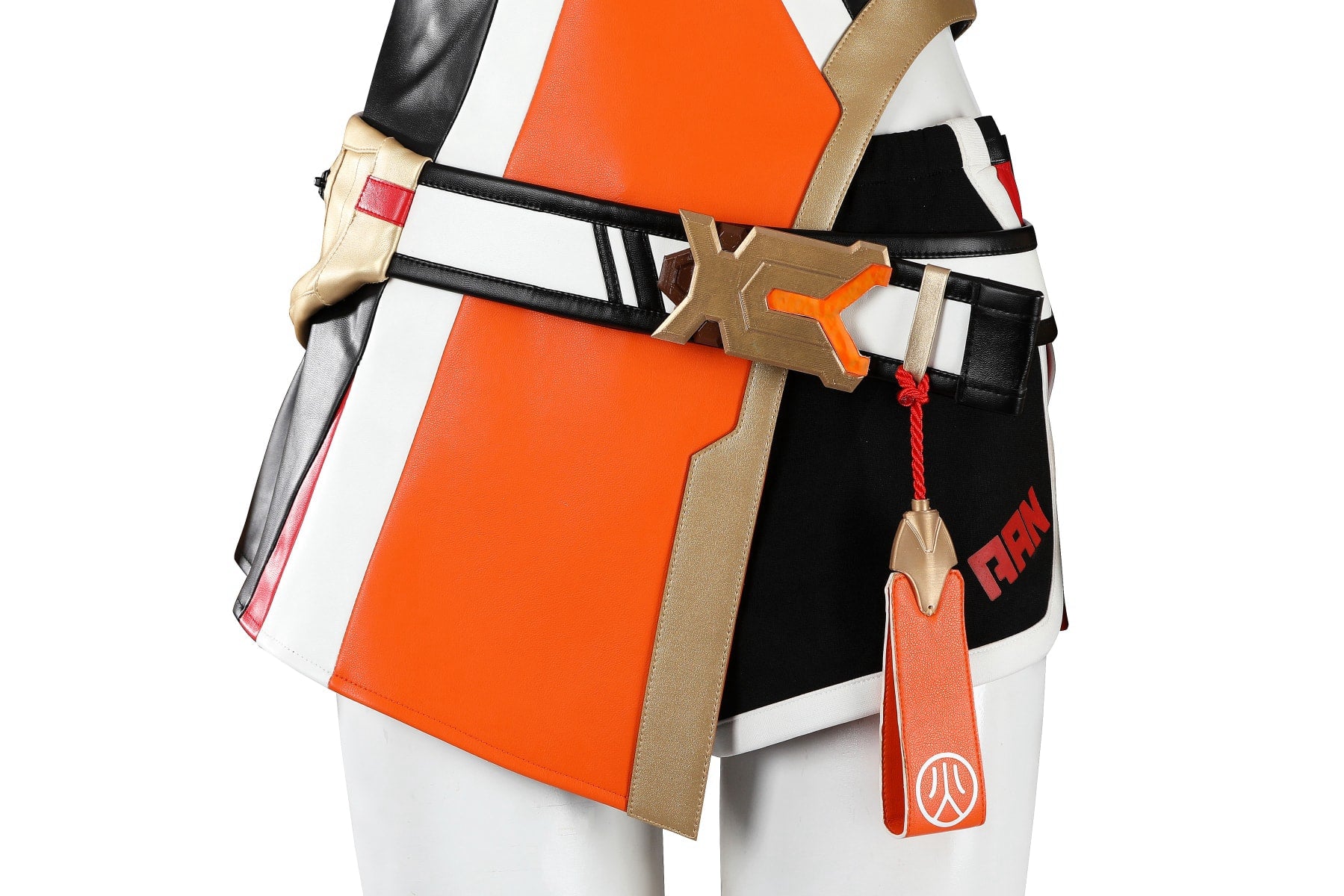 Overwatch Anran Orange Outfit Top Level Fullset Cosplay Costumes