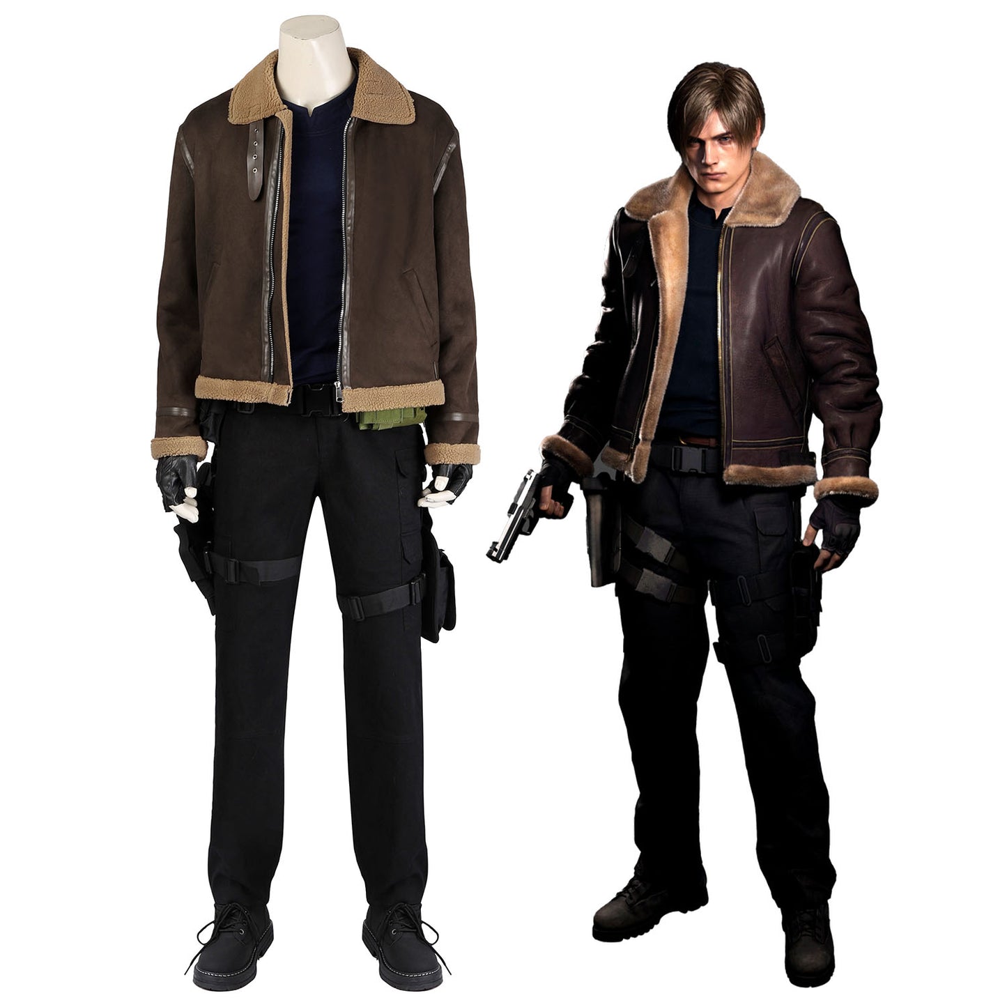 Resident Evil 4 Remake Leon S. Kennedy Male Cosplay Costumes