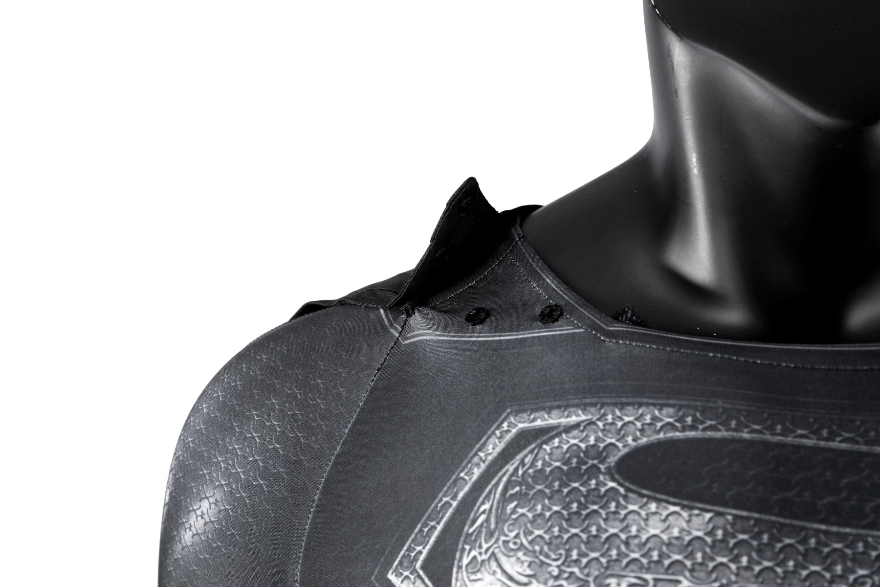 Justice League Superman Black Suit Jumpsuit with Cloak Cosplay Costumes