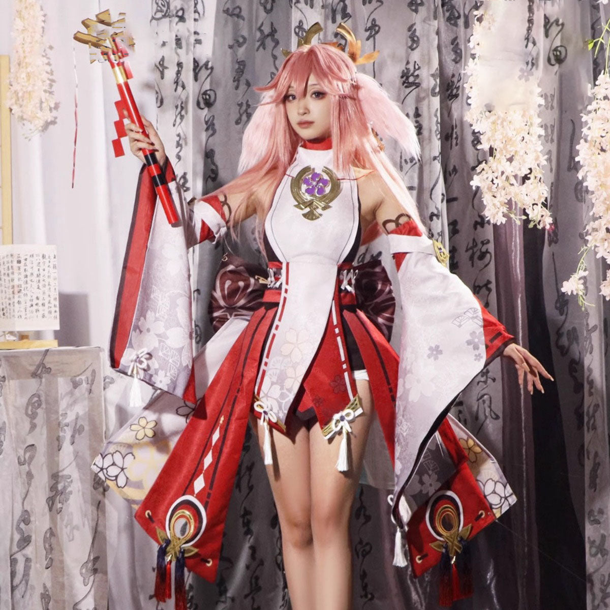 Genshin Impact Yae Miko Adult Full Set Cosplay Costume