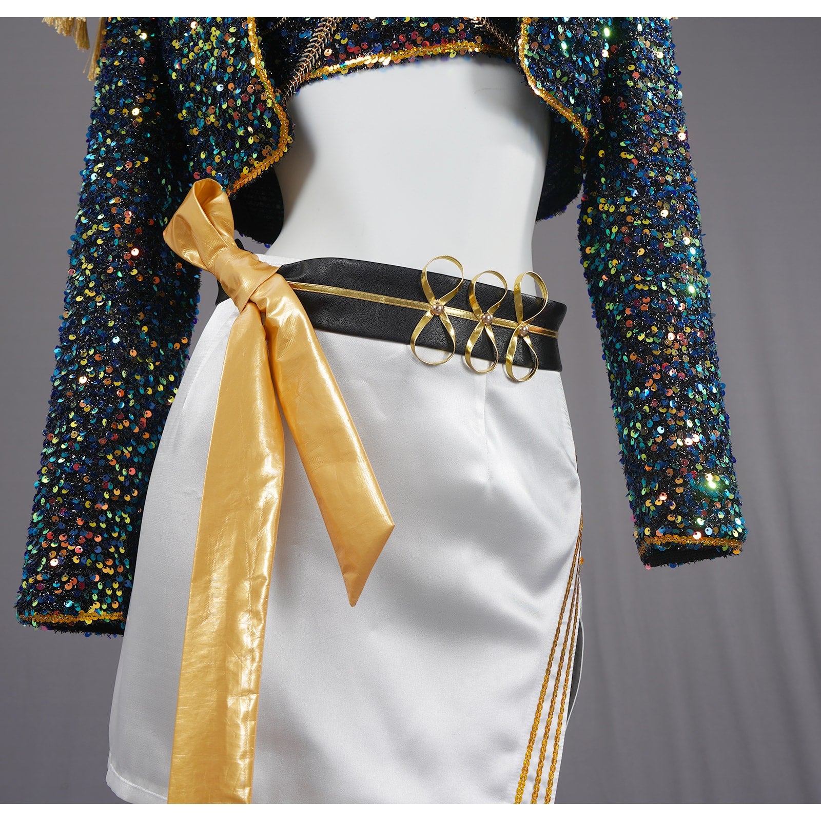 KPop Demon Hunters Rumi Zoey Mira Glitter Black Adult Kids Cosplay Costumes