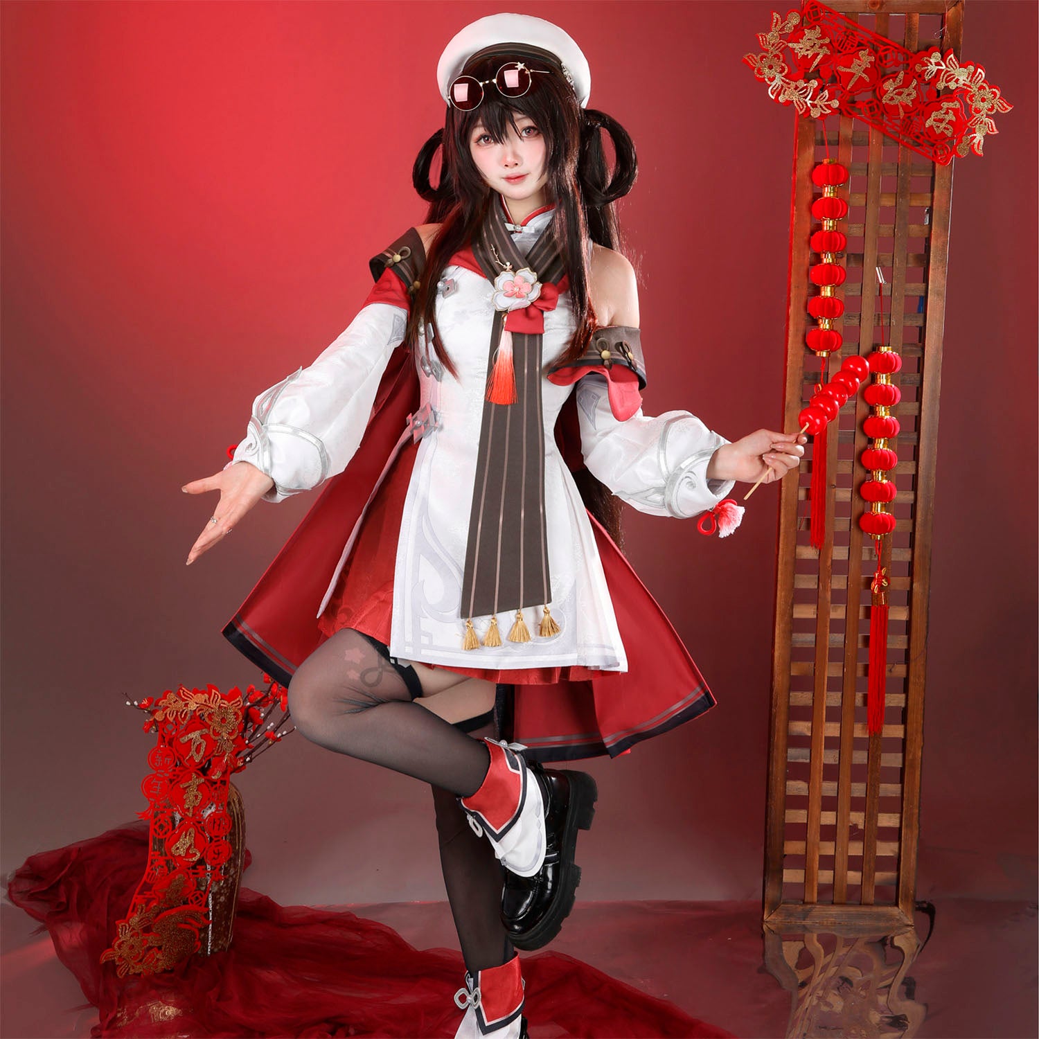 Game Genshin Impact Hu Tao Lantern Rite Suit Cosplay Costumes