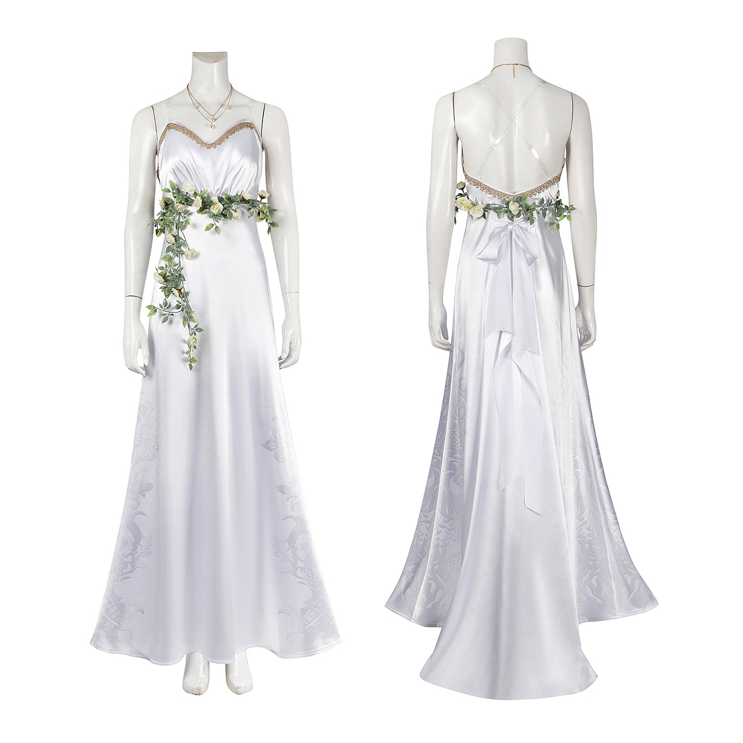 Final Fantasy VII Rebirth Aerith White Gown Female Cosplay Costumes