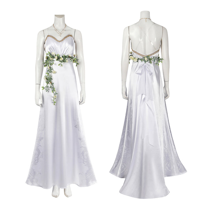 Final Fantasy VII Rebirth Aerith White Gown Female Cosplay Costumes