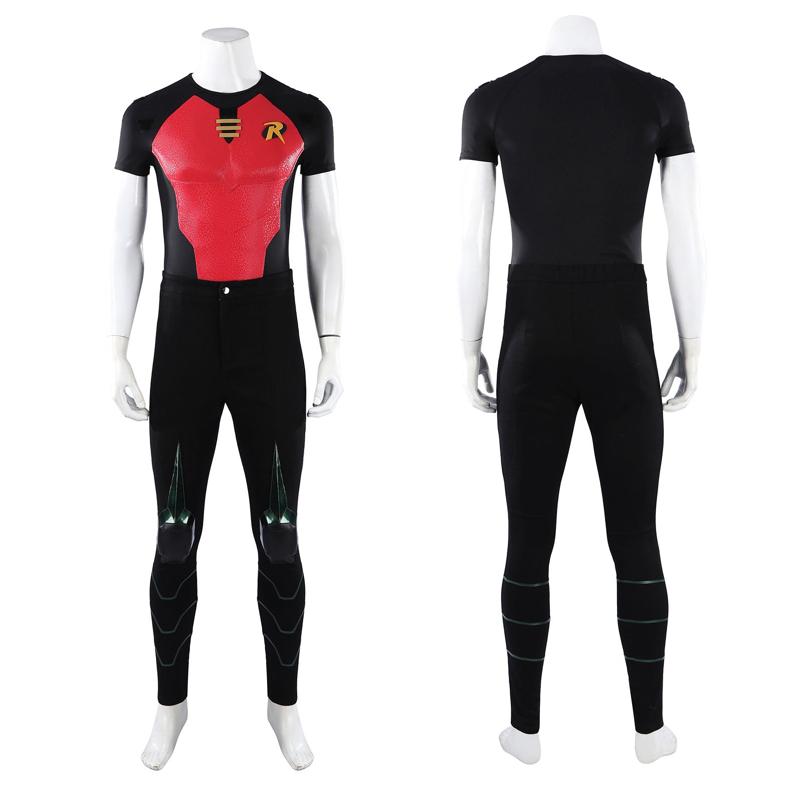 Red Robin Tim Drake Full Set Cosplay Costumes Halloween Suit with Cloak