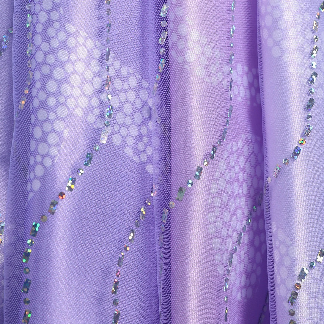 Wicked: For Good Glinda Purple Iridescent Dress Cosplay Costumes